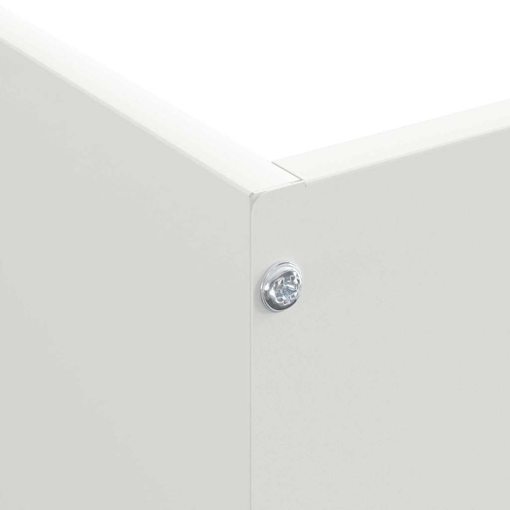Nurmireunus 6 Pcs Valkoinen 50 X 50 X 13 Cm Teräs