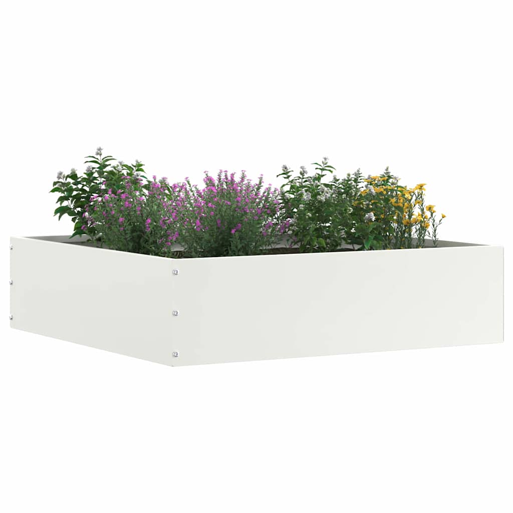 Nurmireunus 6 Pcs Valkoinen 50 X 50 X 13 Cm Teräs