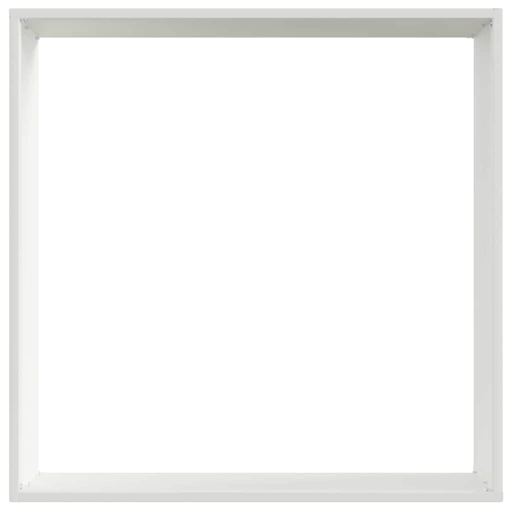 Nurmireunus 6 Pcs Valkoinen 50 X 50 X 13 Cm Teräs