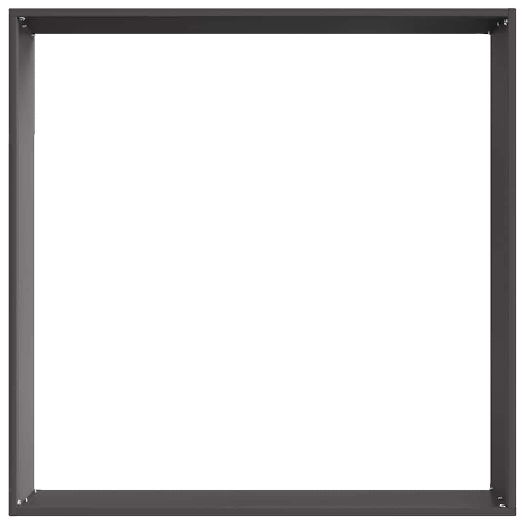 Nurmireunus Musta 60 X 60 X 13 Cm Teräs