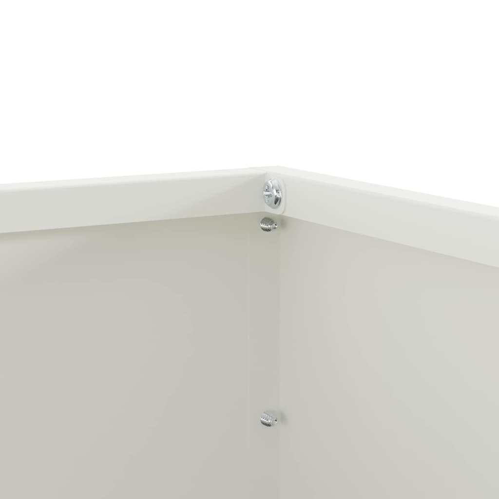 Nurmireunus 6 Pcs Valkoinen 60 X 60 X 13 Cm Teräs