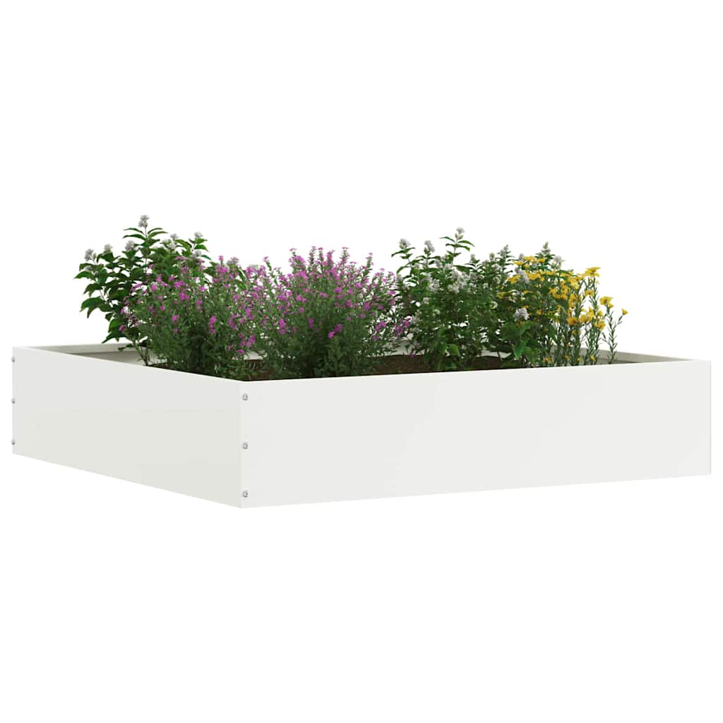 Nurmireunus 6 Pcs Valkoinen 60 X 60 X 13 Cm Teräs