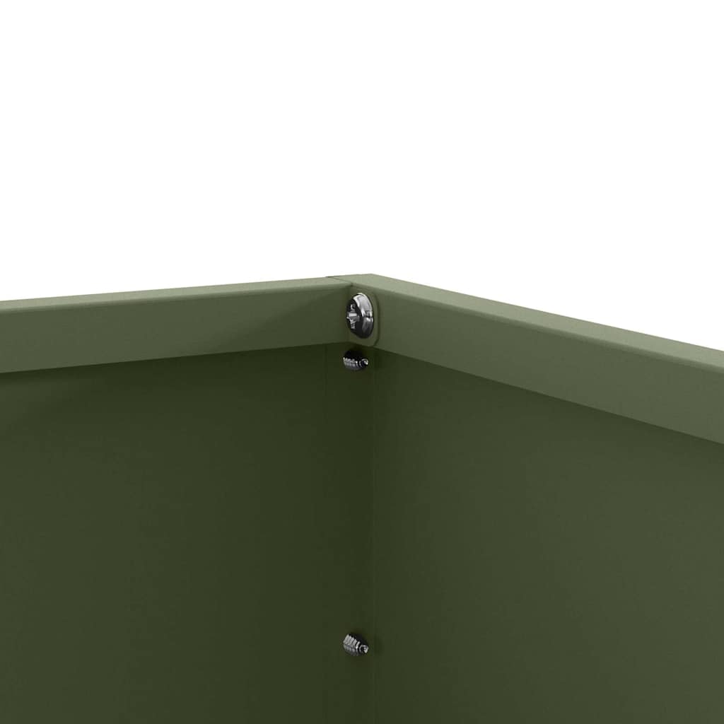 Nurmireunus 6 Pcs Oliivivihreä 60 X 60 X 13 Cm Teräs
