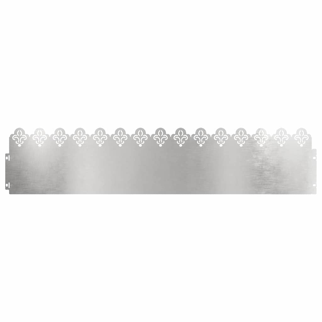 Nurmikonreunukset 20 Pcs 103 X 0,05 X 22 Cm Ruostumaton Teräs
