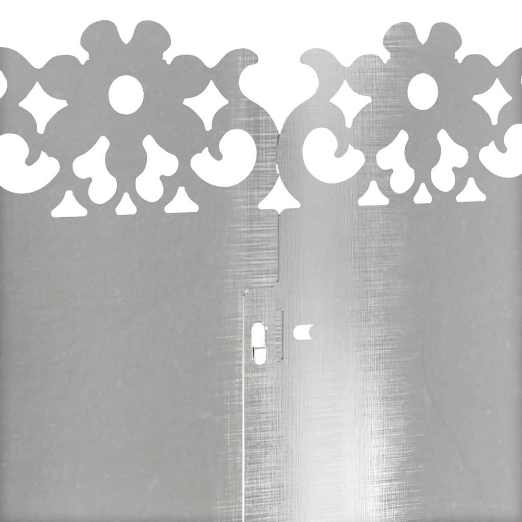 Nurmikonreunukset 20 Pcs 103 X 0,05 X 22 Cm Ruostumaton Teräs