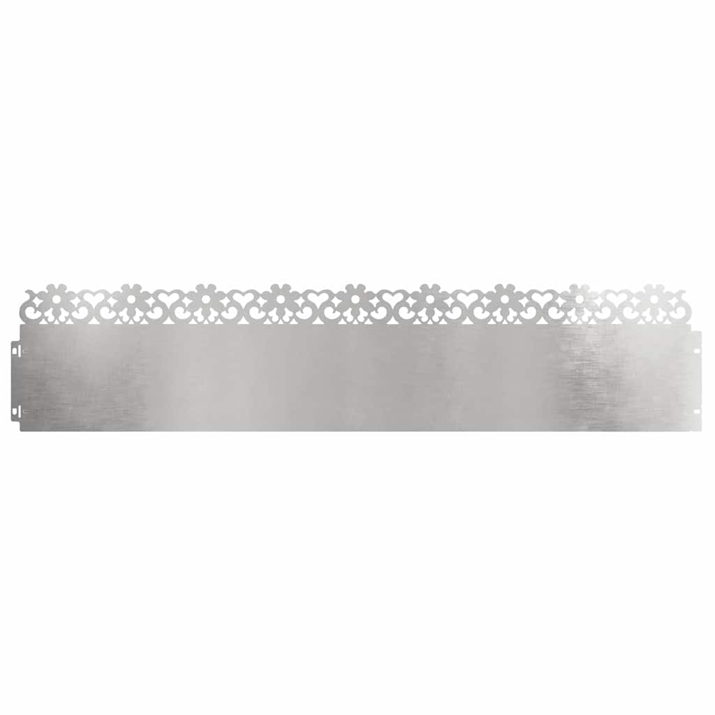 Nurmikonreunukset 20 Pcs 103 X 0,05 X 22 Cm Ruostumaton Teräs