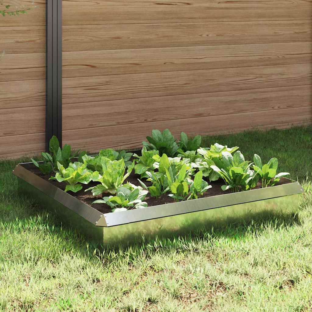 Etana-Aidat 8 Pcs 100 X 3,5 X 25 Cm Galvanoitu Teräs Hopea