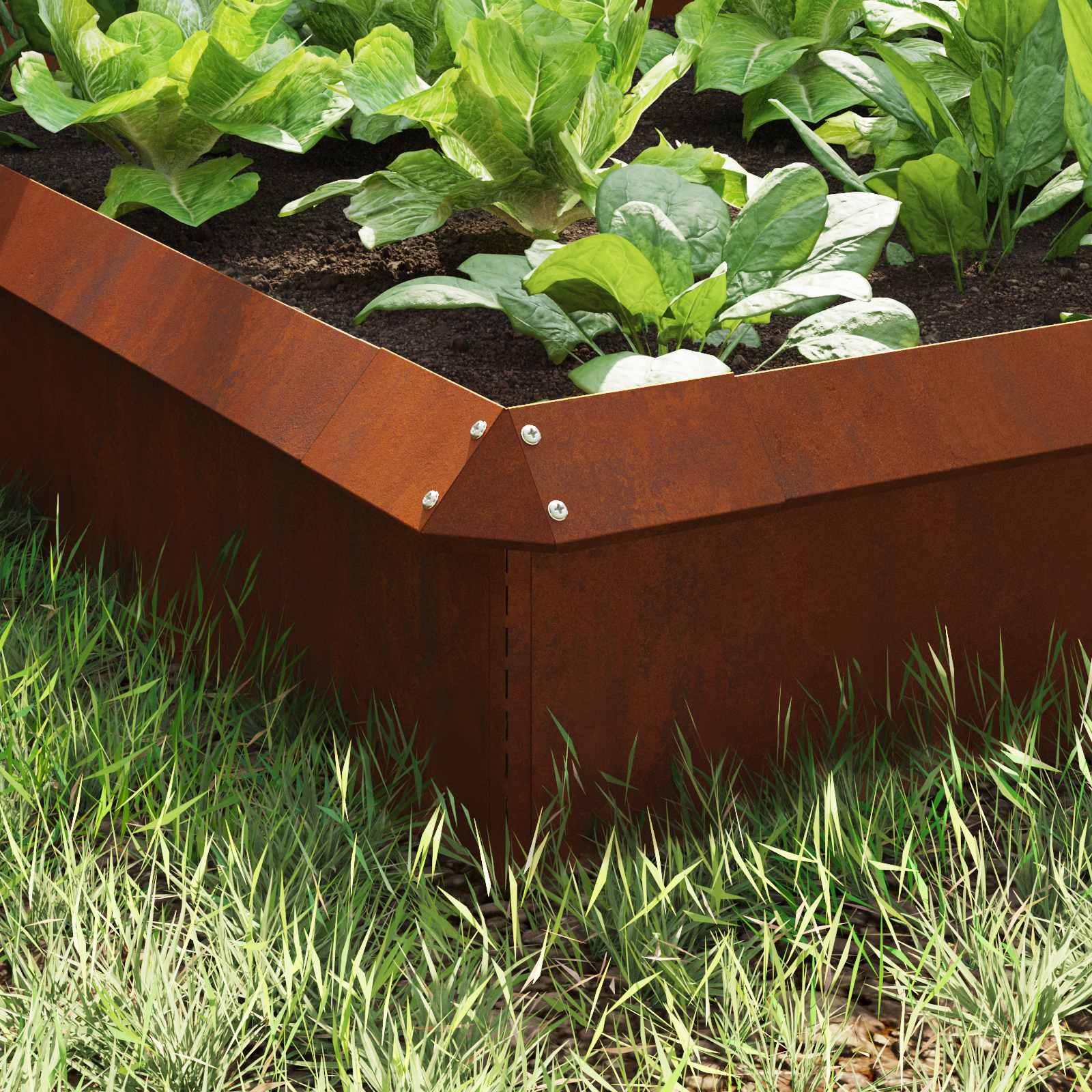Etana-Aidat 8 Pcs 100 X 3,5 X 25 Cm Kulunut Teräs Ruosteinen