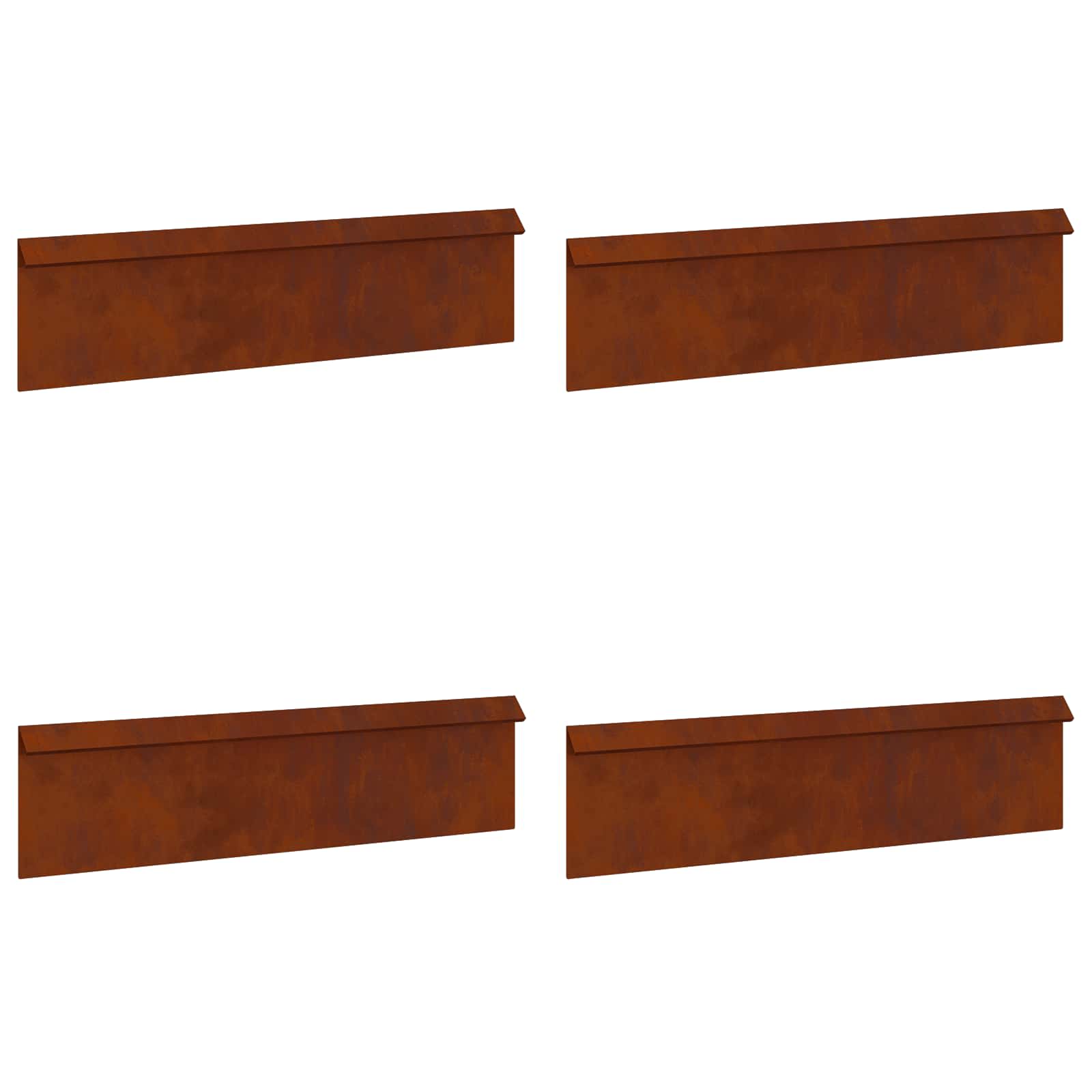 Etana-Aidat 8 Pcs 100 X 3,5 X 25 Cm Kulunut Teräs Ruosteinen