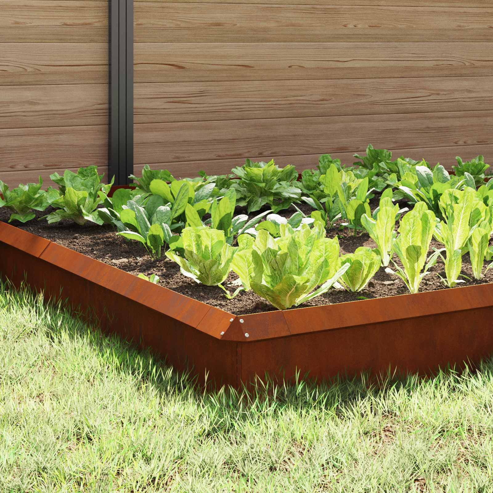 Etana-Aidat 12 Pcs 100 X 3,5 X 25 Cm Kulunut Teräs Ruosteinen