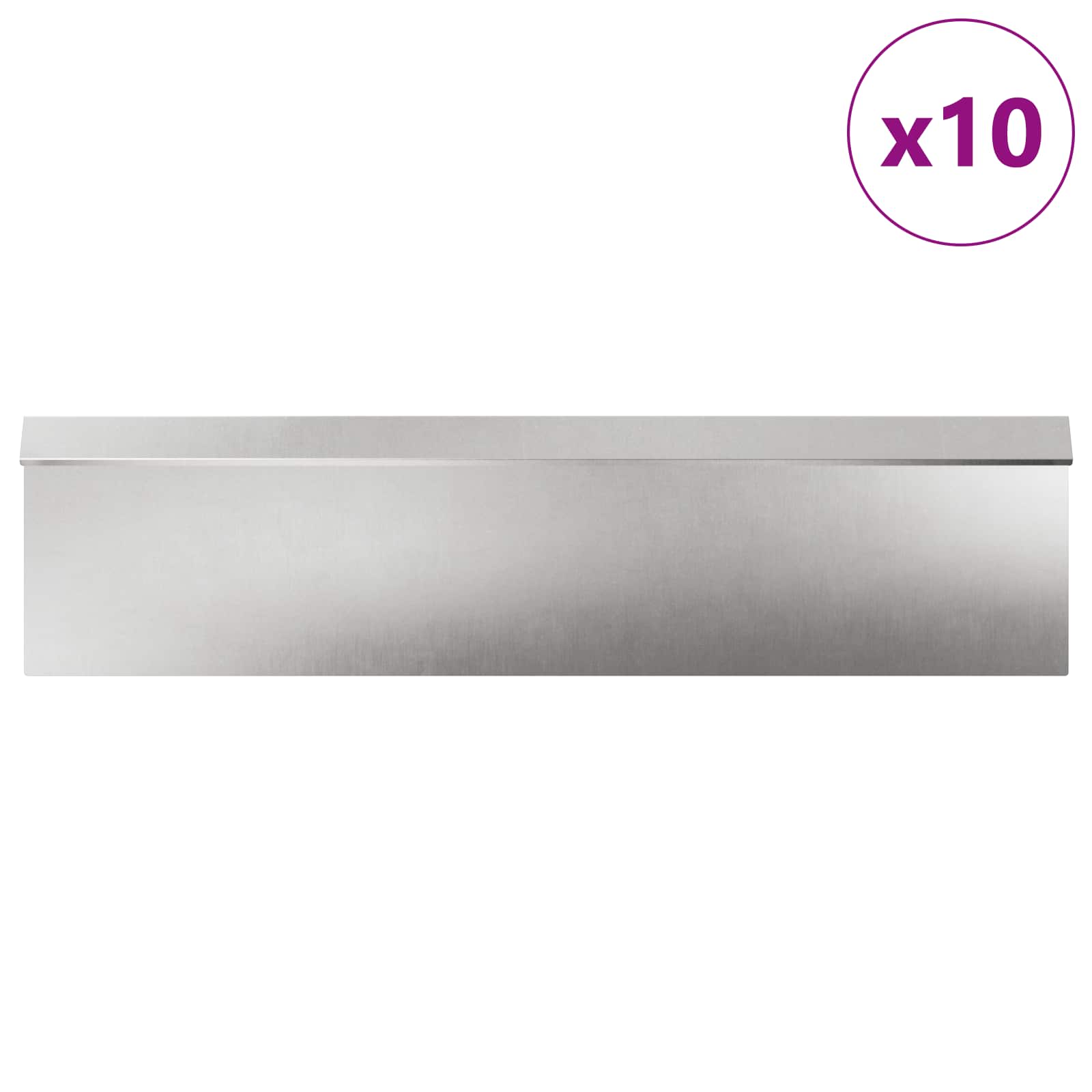 Etana-Aidat 16 Pcs 100 X 3,5 X 25 Cm Ruostumaton Teräs Hopea