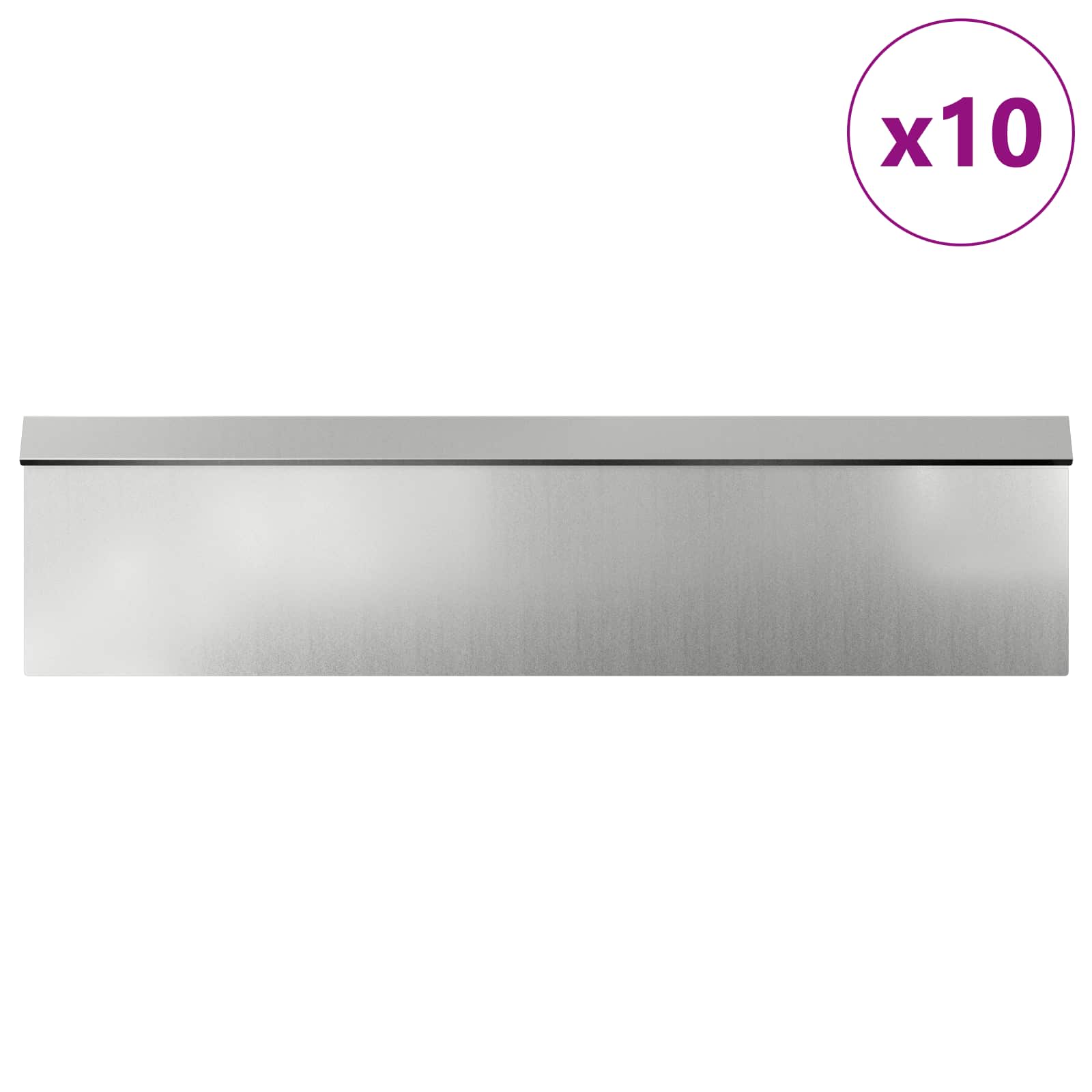 Etana-Aidat 16 Pcs 100 X 3,5 X 25 Cm Galvanoitu Teräs Hopea