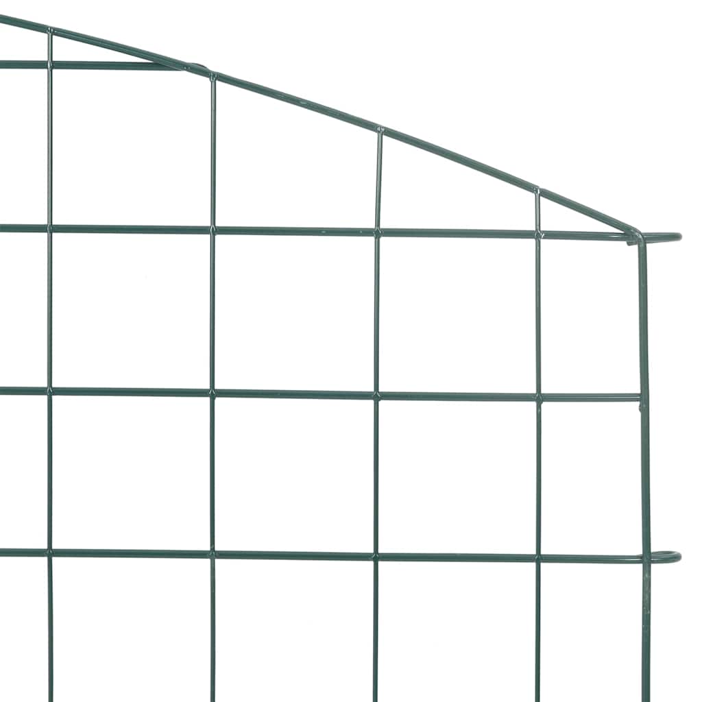 Lammikkoaitasarja 5 Pcs Vihreä 100 X 50 Cm Teräs