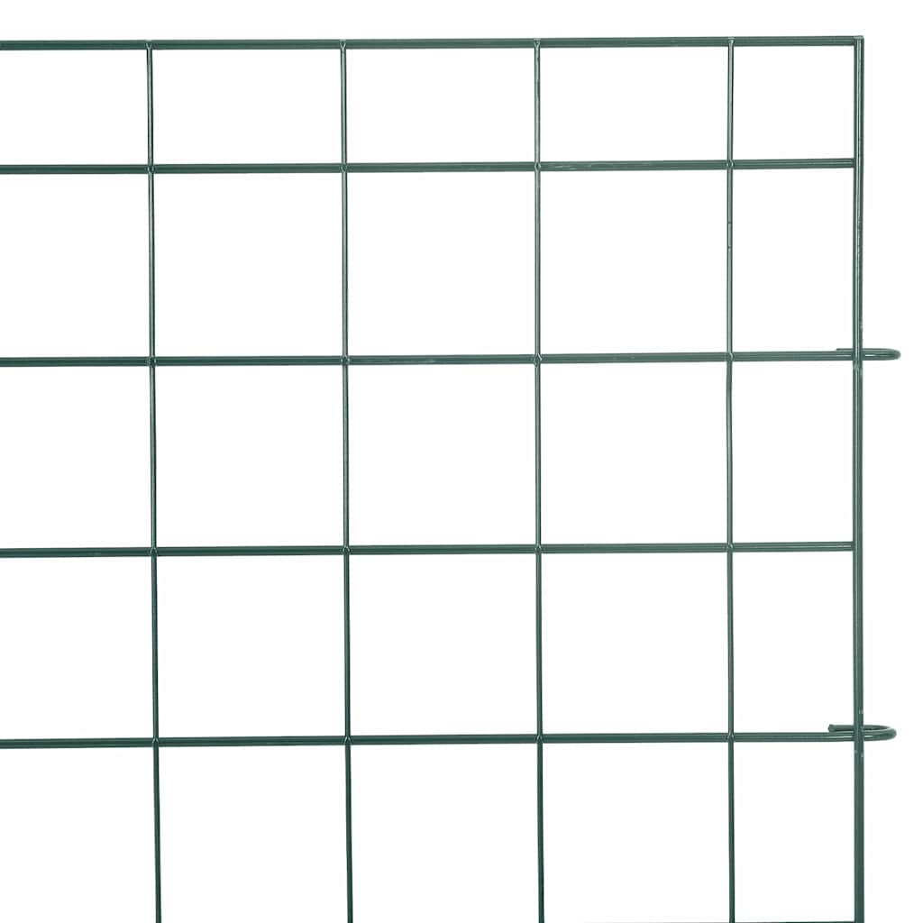 Lammikkoaitasarja 5 Pcs Vihreä 100 X 50 Cm Teräs