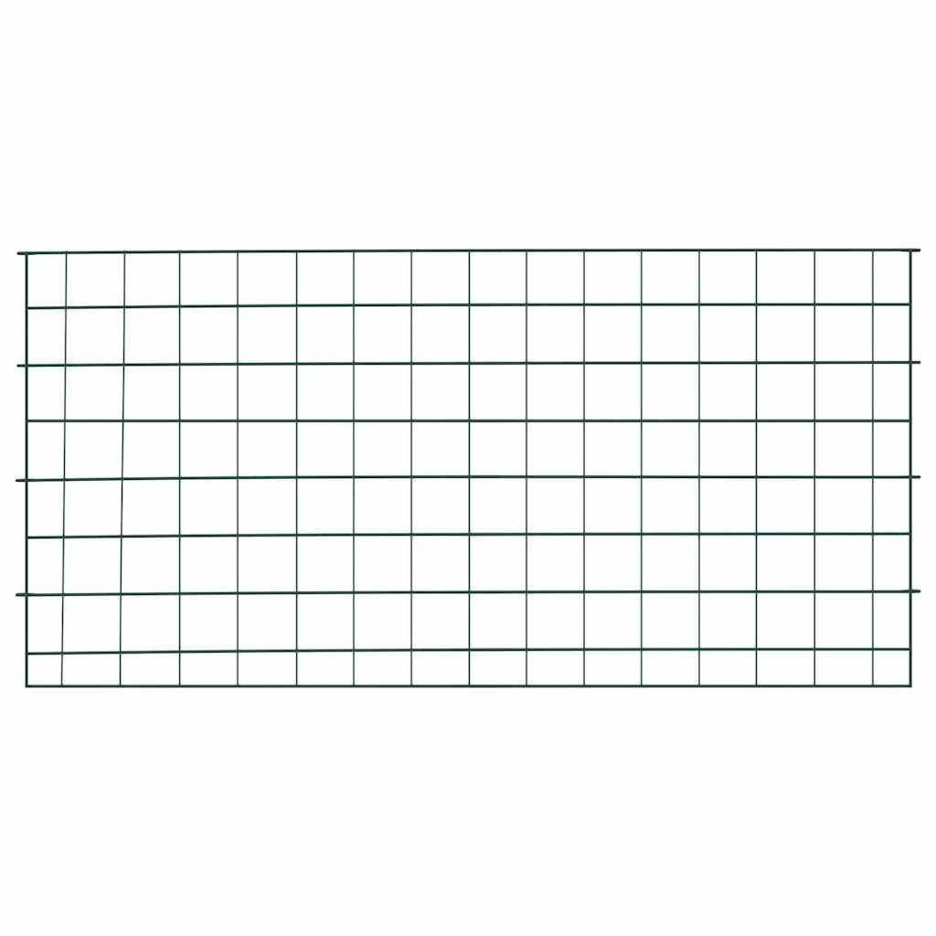 Lammikkoaitasarja 5 Pcs Vihreä 100 X 50 Cm Teräs