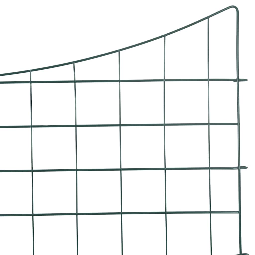 Lammikkoaitasarja 5 Pcs Vihreä 100 X 50 Cm Teräs