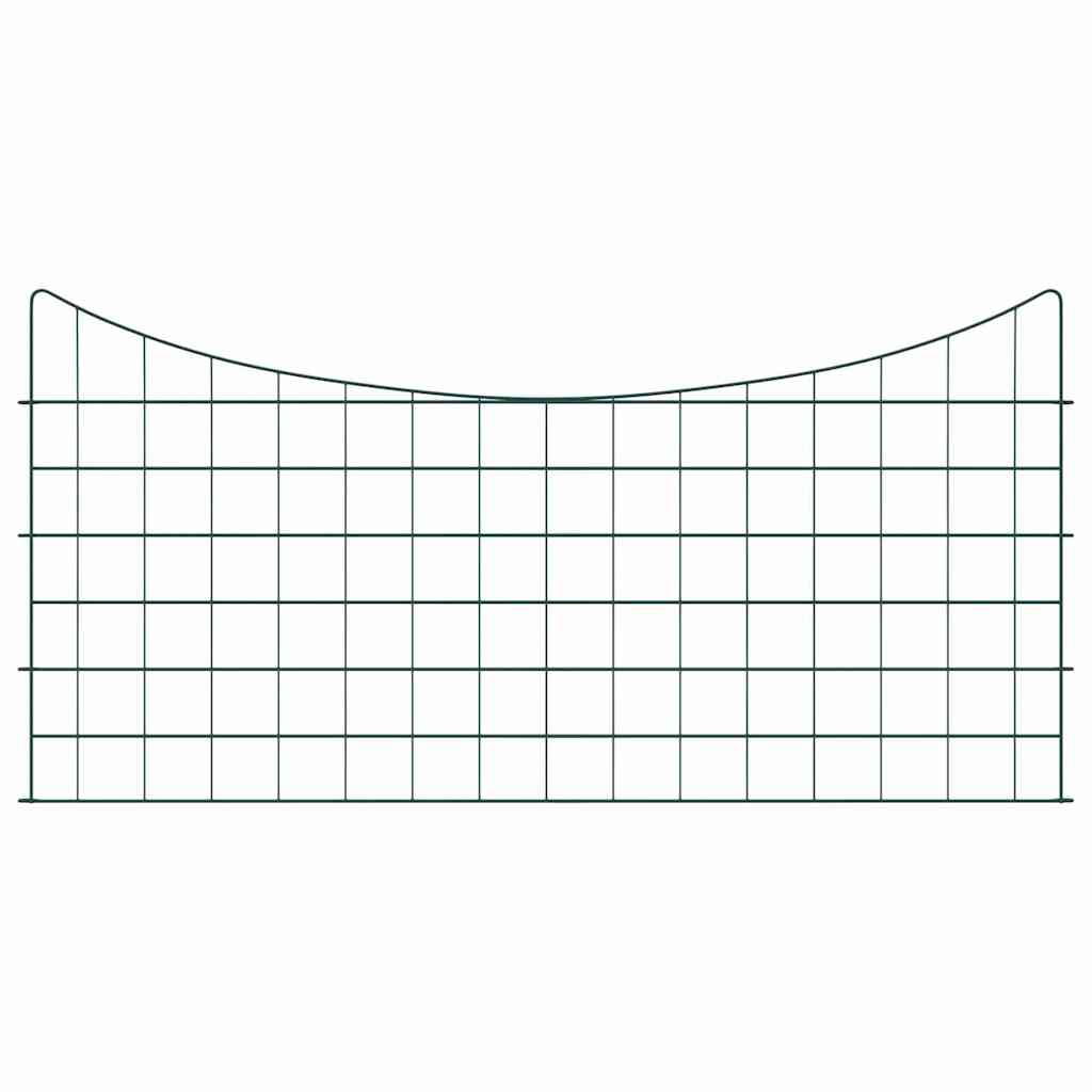 Lammikkoaitasarja 5 Pcs Vihreä 100 X 50 Cm Teräs