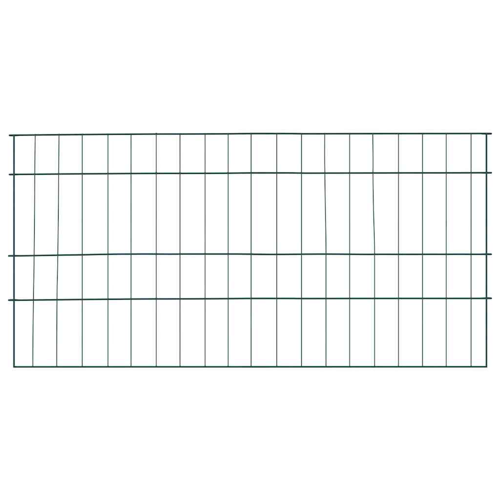 Lammikkoaitasarja 5 Pcs Vihreä 100 X 50 Cm Teräs