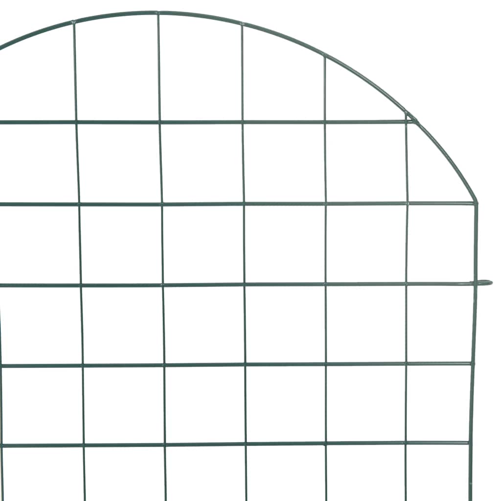 Lammikkoaitasarja 8 Pcs Vihreä 50 X 80 Cm Teräs