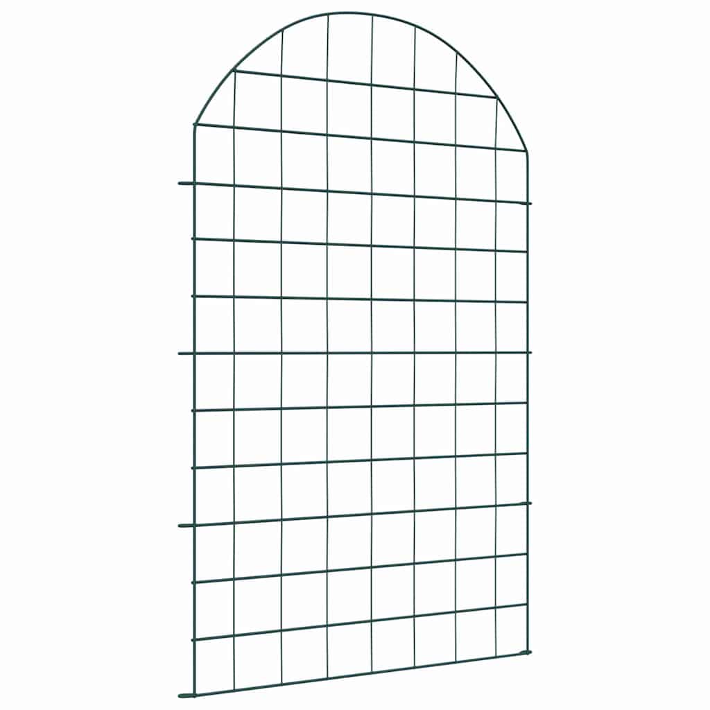 Lammikkoaitasarja 8 Pcs Vihreä 50 X 80 Cm Teräs