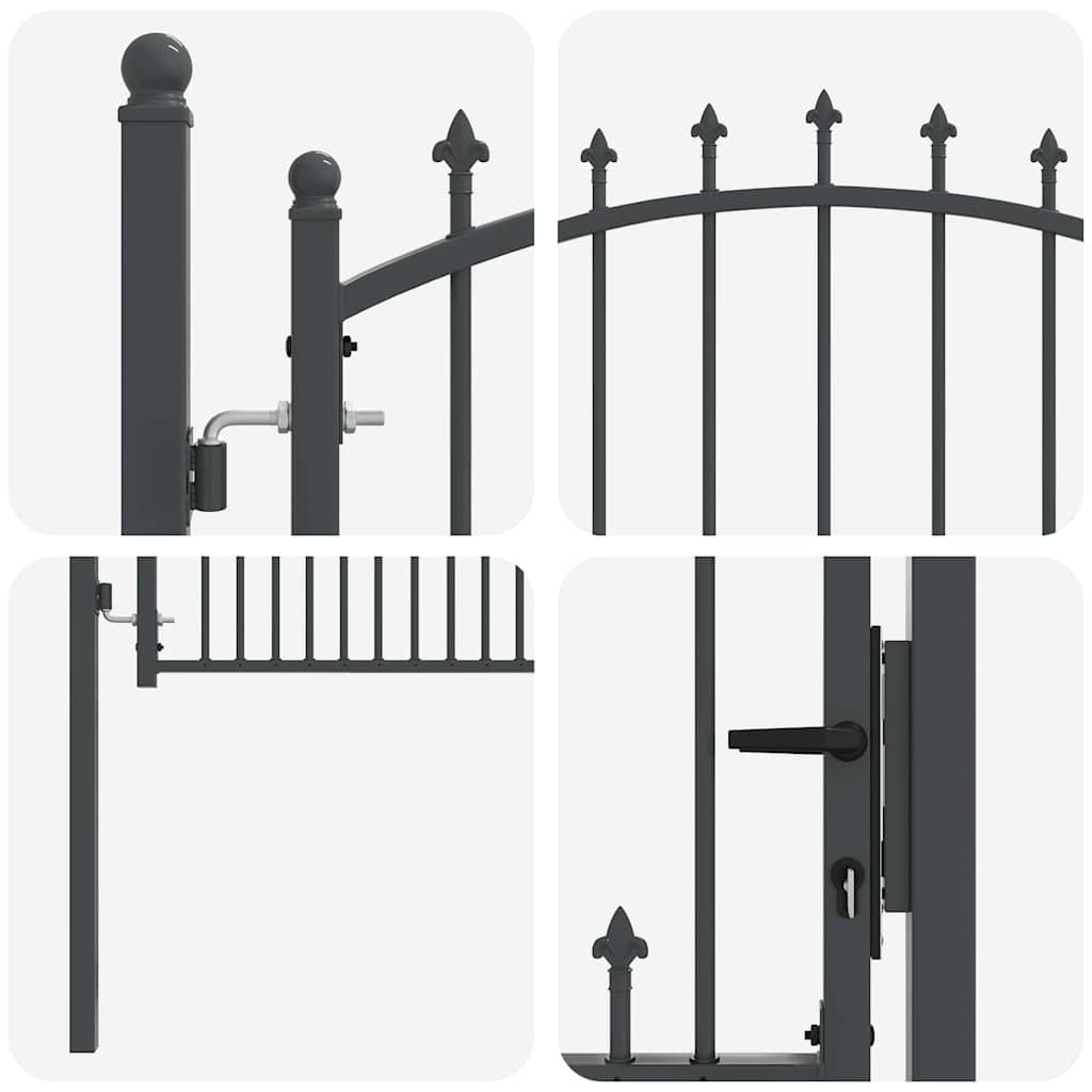 Aitausportti Piikeillä Emmen 150 X 100 Cm Jauhemaalattu Teräs