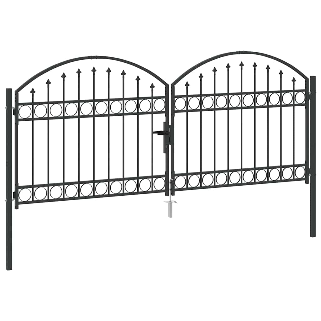 Aitausportti Assen 301 X 175,5 Cm Teräs Harmaa Lukittava