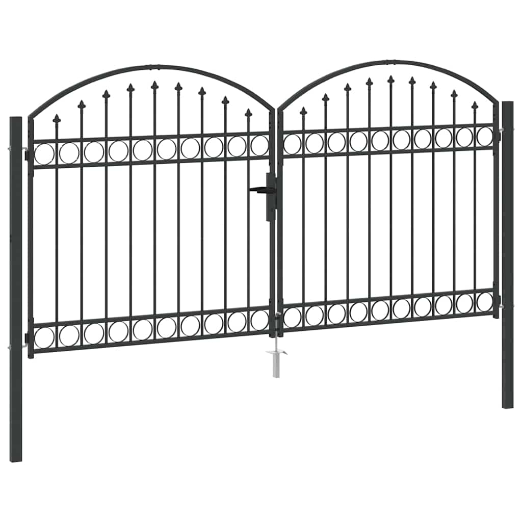 Aitausportti Assen 301 X 200 Cm Teräs Harmaa Lukittava