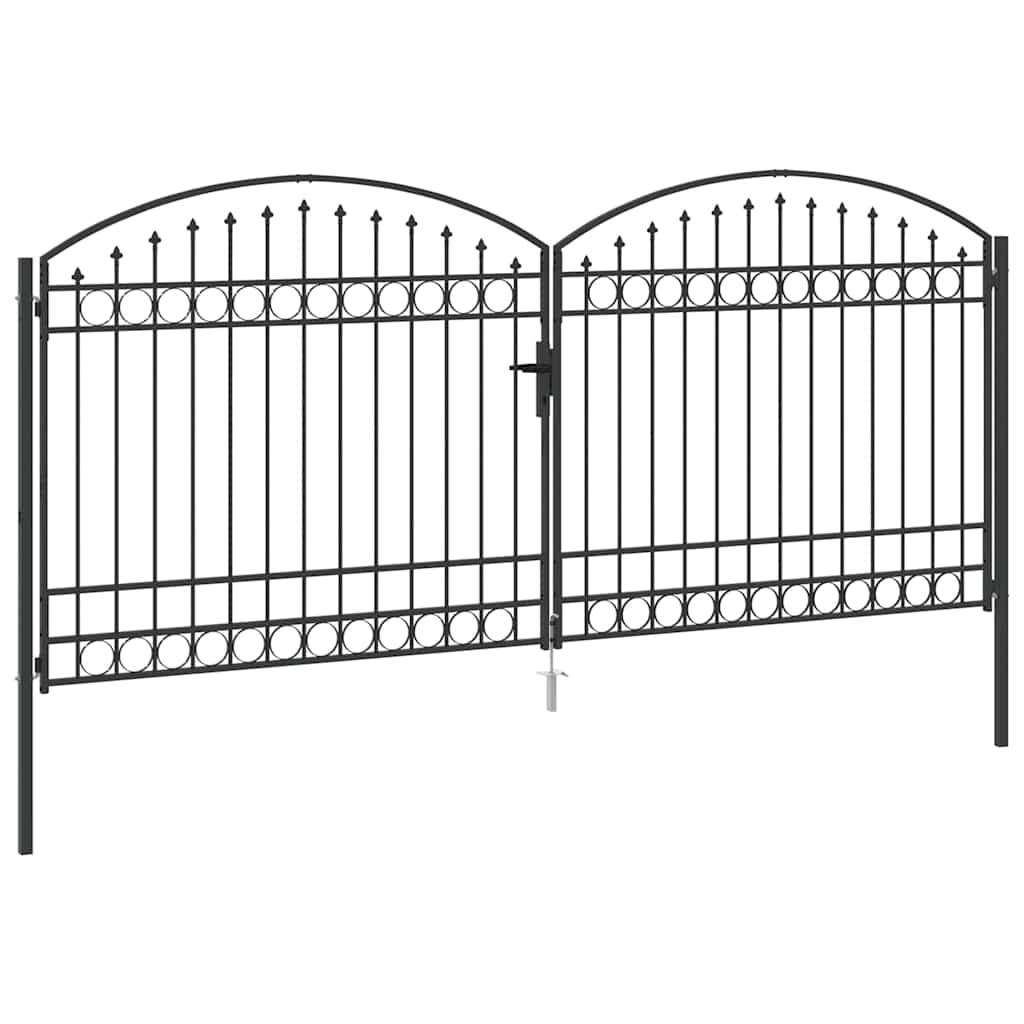 Aitausportti Assen 401 X 224,5 Cm Teräs Harmaa Lukittava