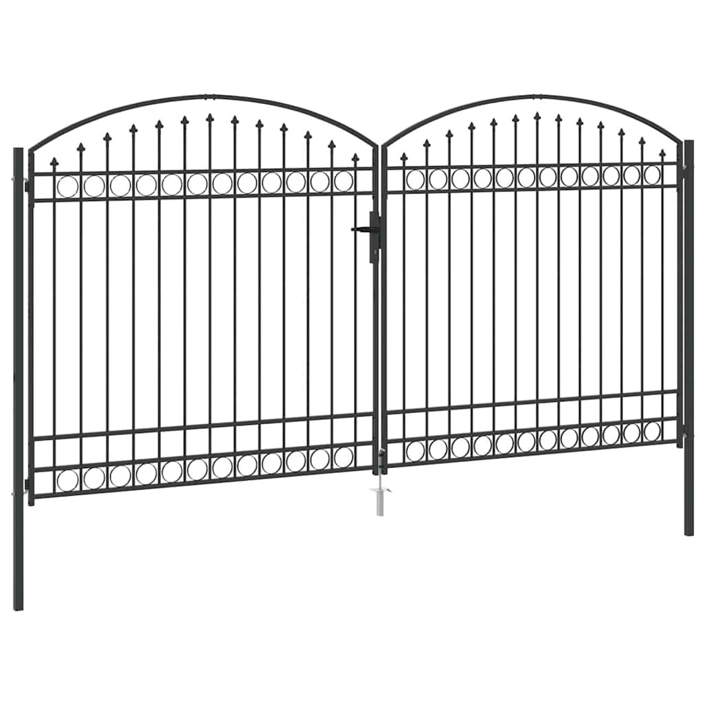 Aitausportti Assen 401 X 250 Cm Teräs Harmaa Lukittava