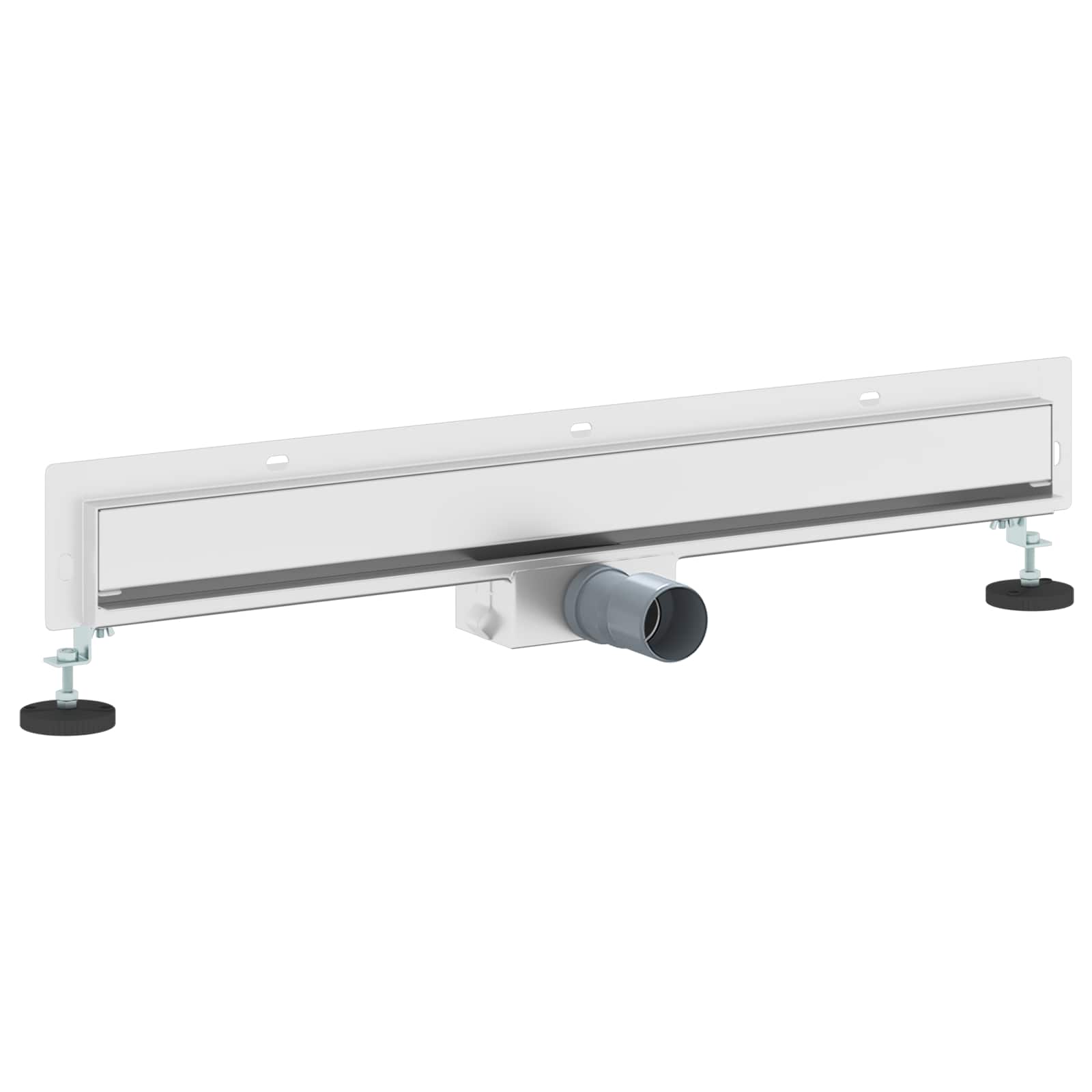 Seinään Asennettu Suihkuviemäri Hopea 70 Cm