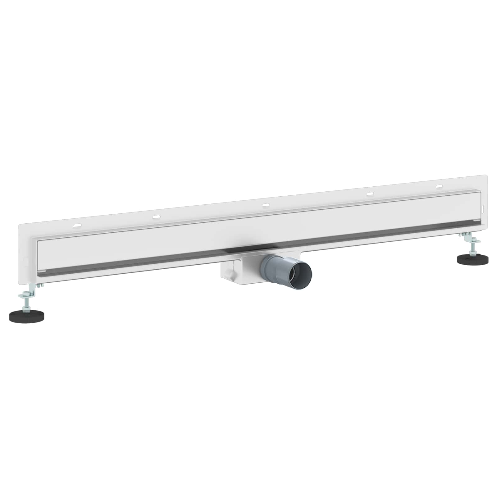 Seinään Asennettu Suihkuviemäri Hopea 90 Cm