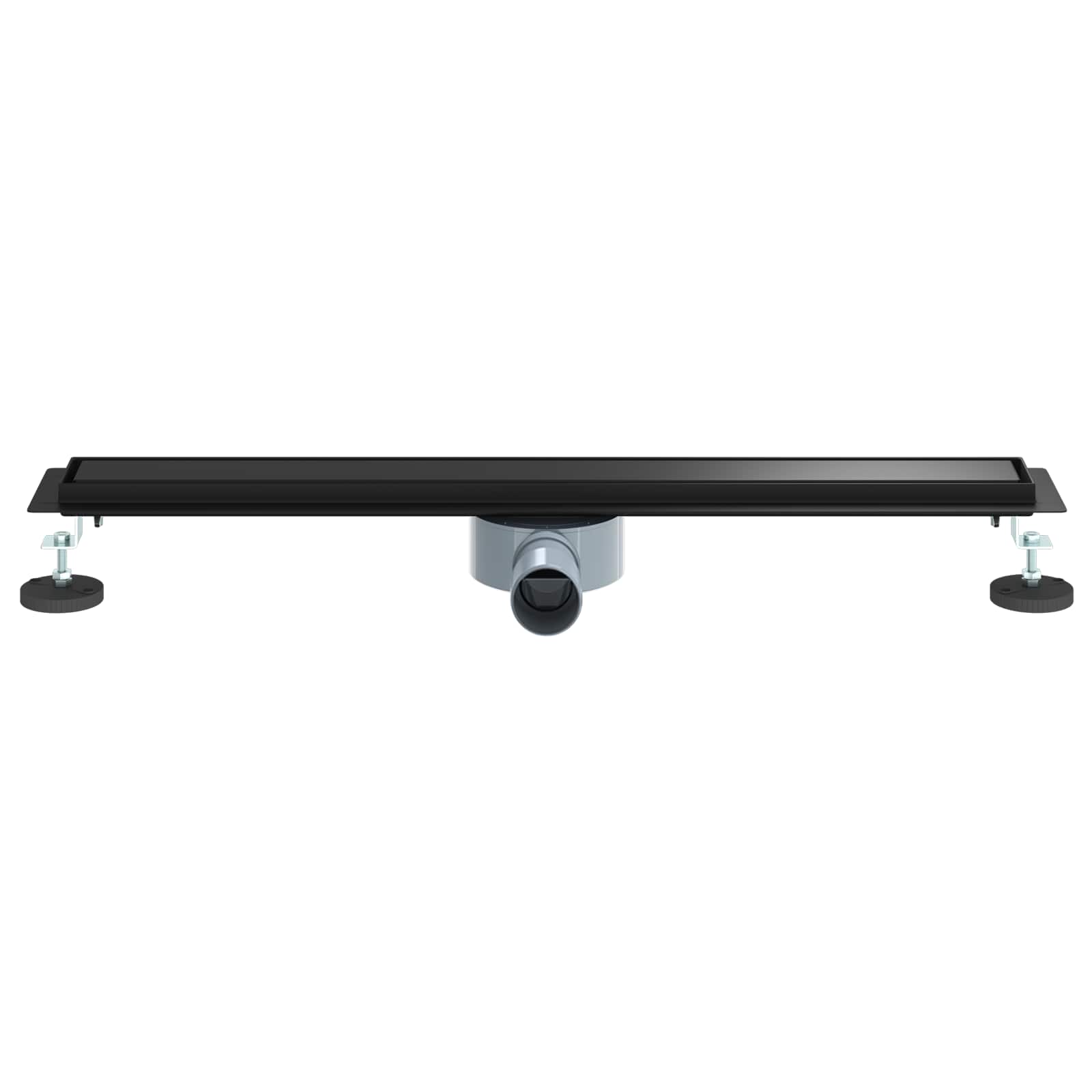Suihkuhuuhtelija 2-In-1 360° Poistoputkella Musta 70 Cm