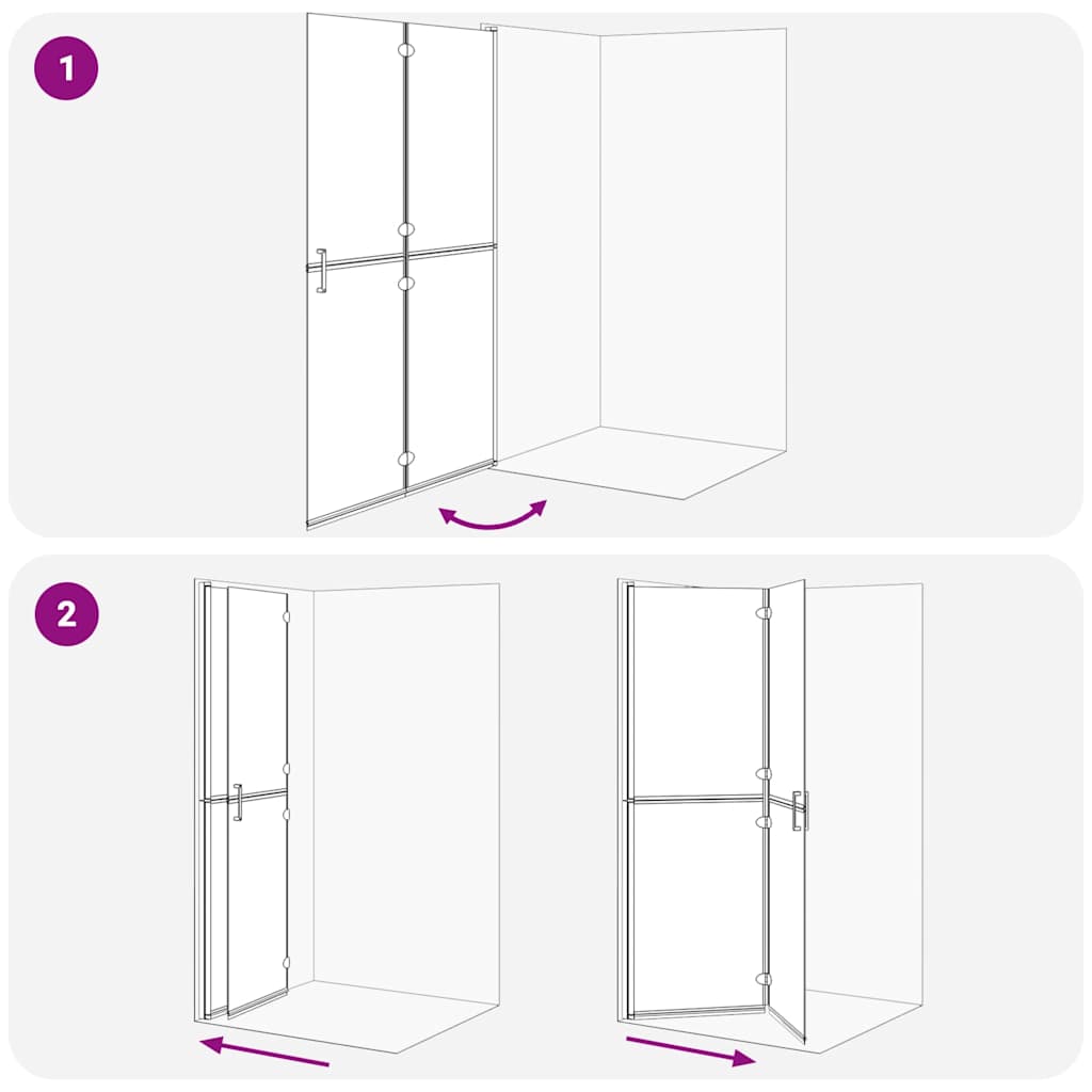 Kävelyyn Tarkoitettu Suihkuseinä Musta 120 X 6,5 X 190 Cm
