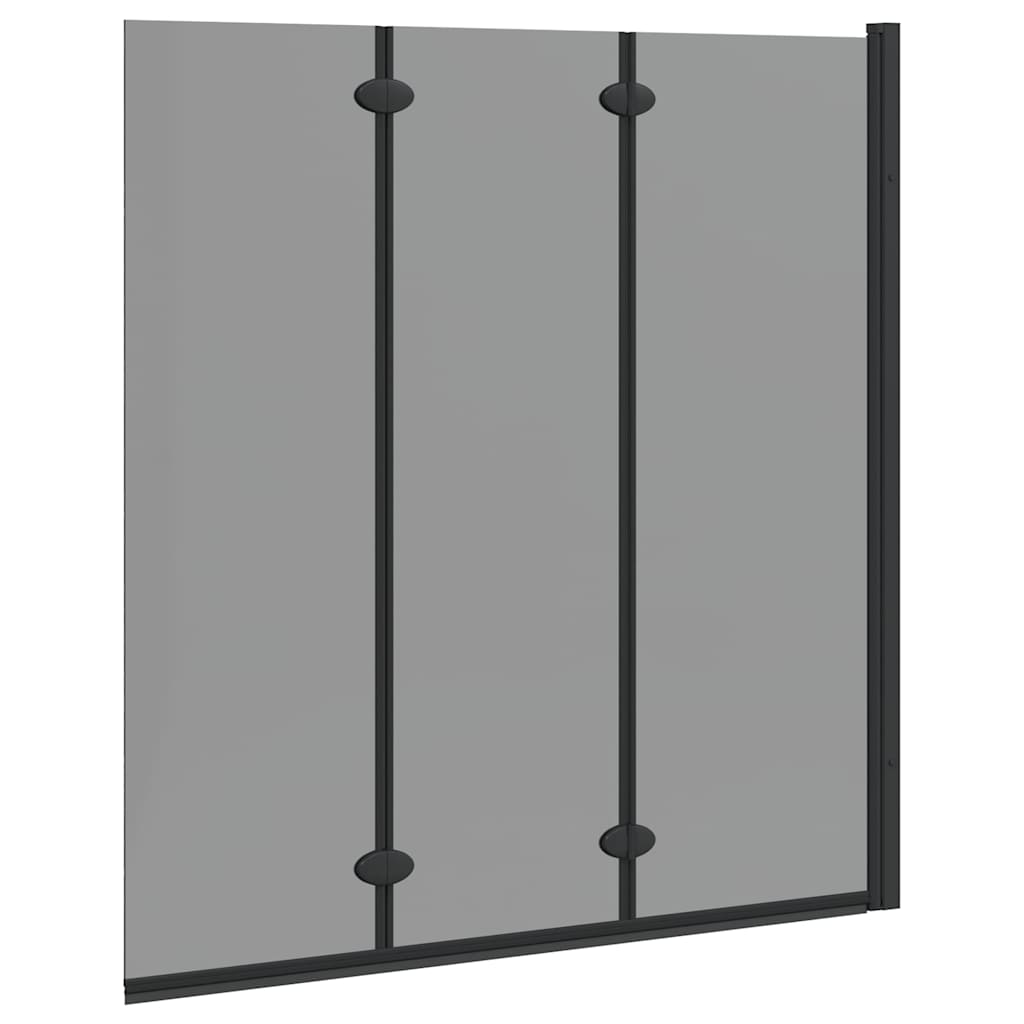 Suihkuseinä Musta 130 X 138 Cm Esg-Lasi Ja Alumiini