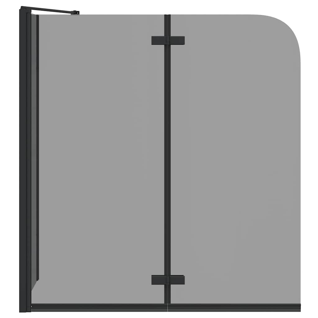 Suihkuseinä Musta 120 X 68 X 130 Cm Esg-Lasi Ja Alumiini