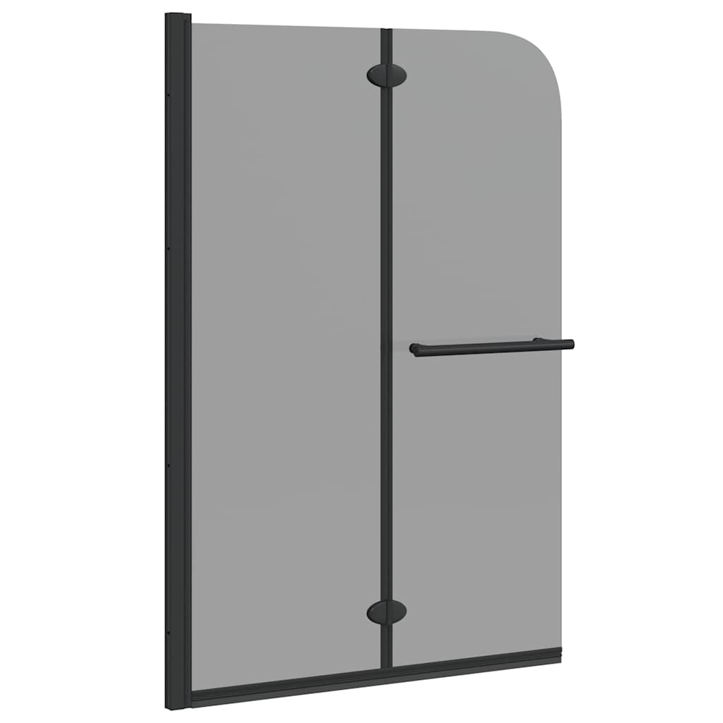 Suihkuseinä Musta 120 X 140 Cm Esg-Lasi Ja Alumiini