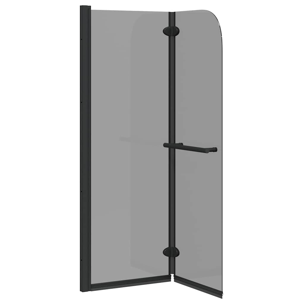 Suihkuseinä Musta 120 X 140 Cm Esg-Lasi Ja Alumiini