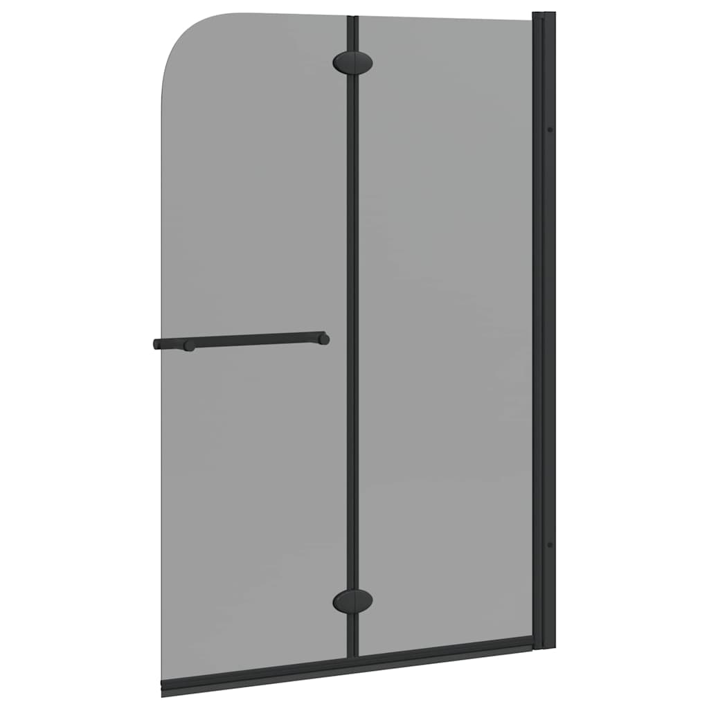 Suihkuseinä Musta 120 X 140 Cm Esg-Lasi Ja Alumiini