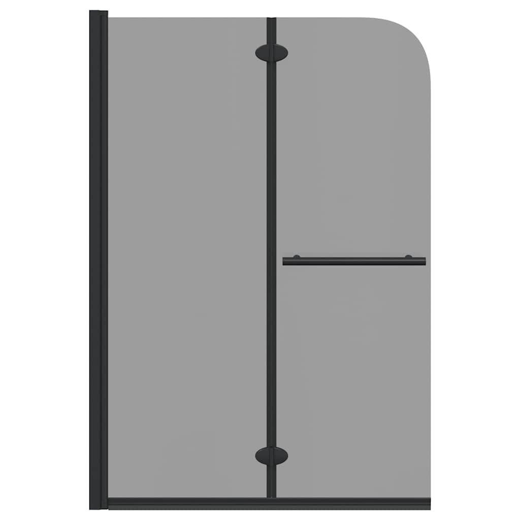 Suihkuseinä Musta 120 X 140 Cm Esg-Lasi Ja Alumiini
