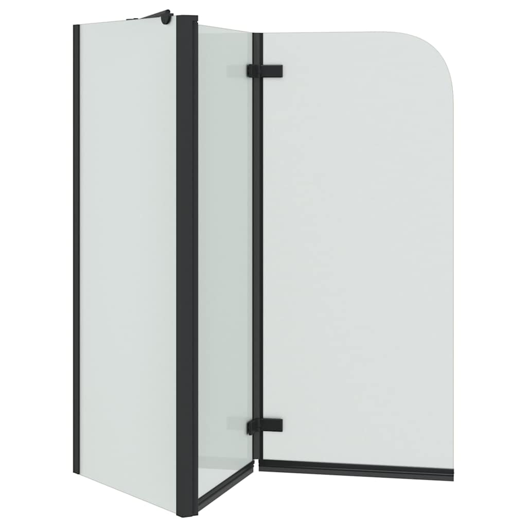Suihkuseinä Musta 120 X 68 X 130 Cm Esg-Lasi Ja Alumiini