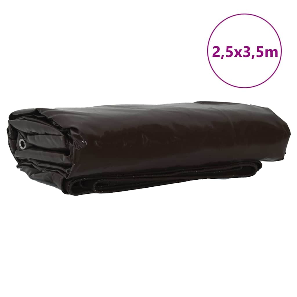 Pressu 650G / M² Ruskea 2,5 X 3,5 M Kangas Pvc-Pinnoitteella