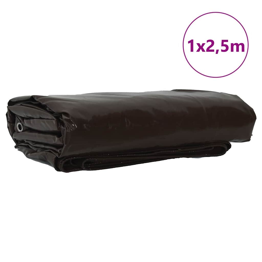 Pressu 650G / M² Ruskea 1 X 2,5 M Kangas Pvc-Pinnoitteella