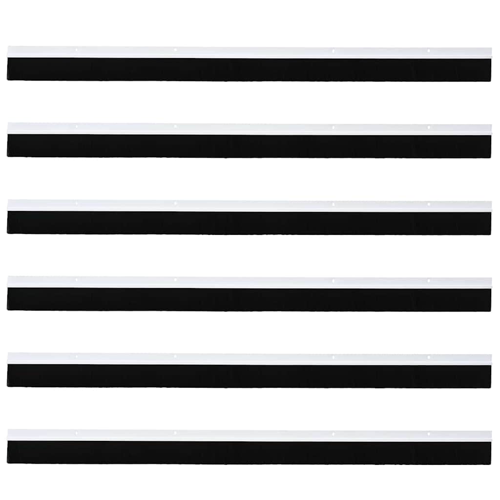 Kierteellinen Oven Harjasulku 6 Pcs Valkoinen 100 Cm