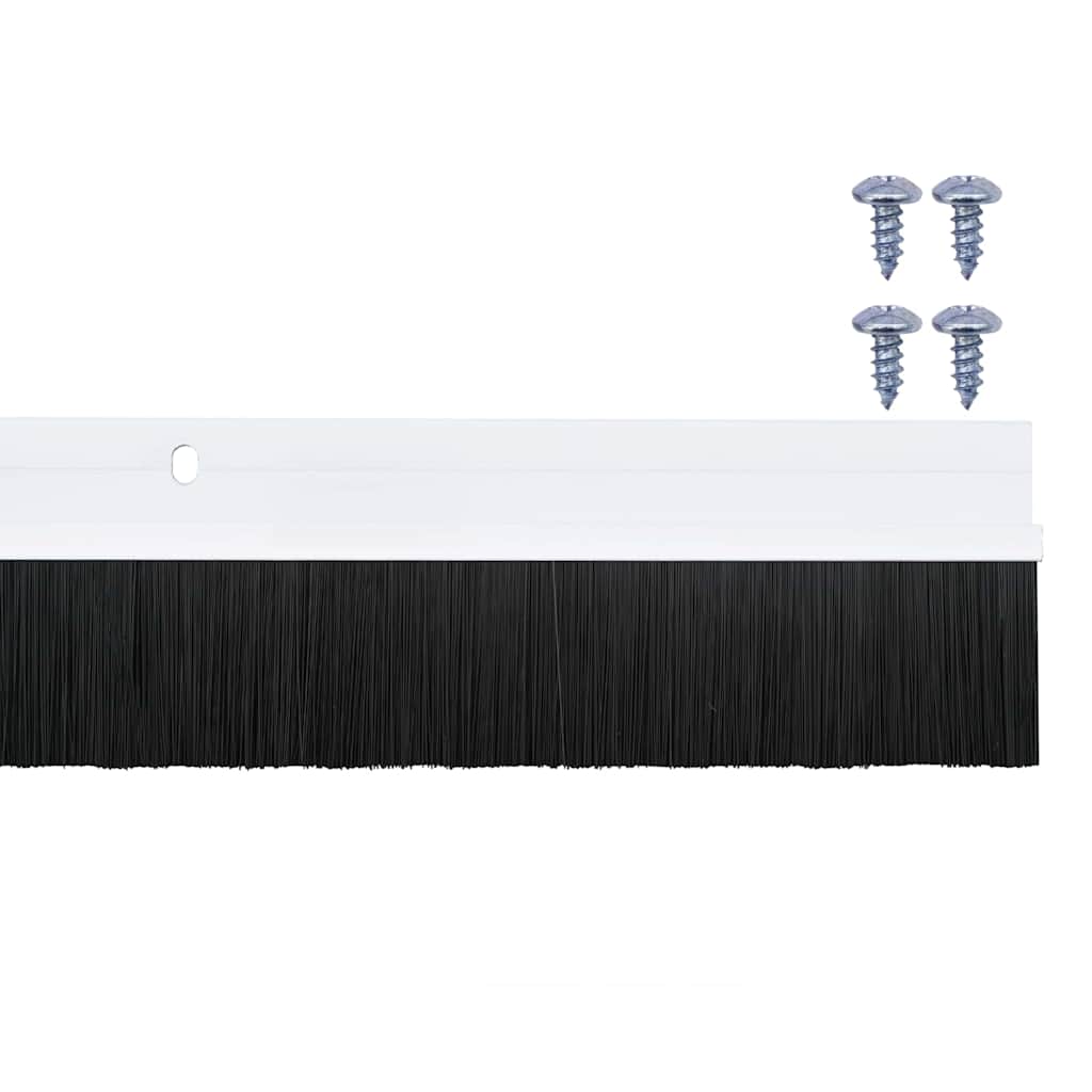 Kierteellinen Oven Harjasulku 12 Pcs Valkoinen 100 Cm