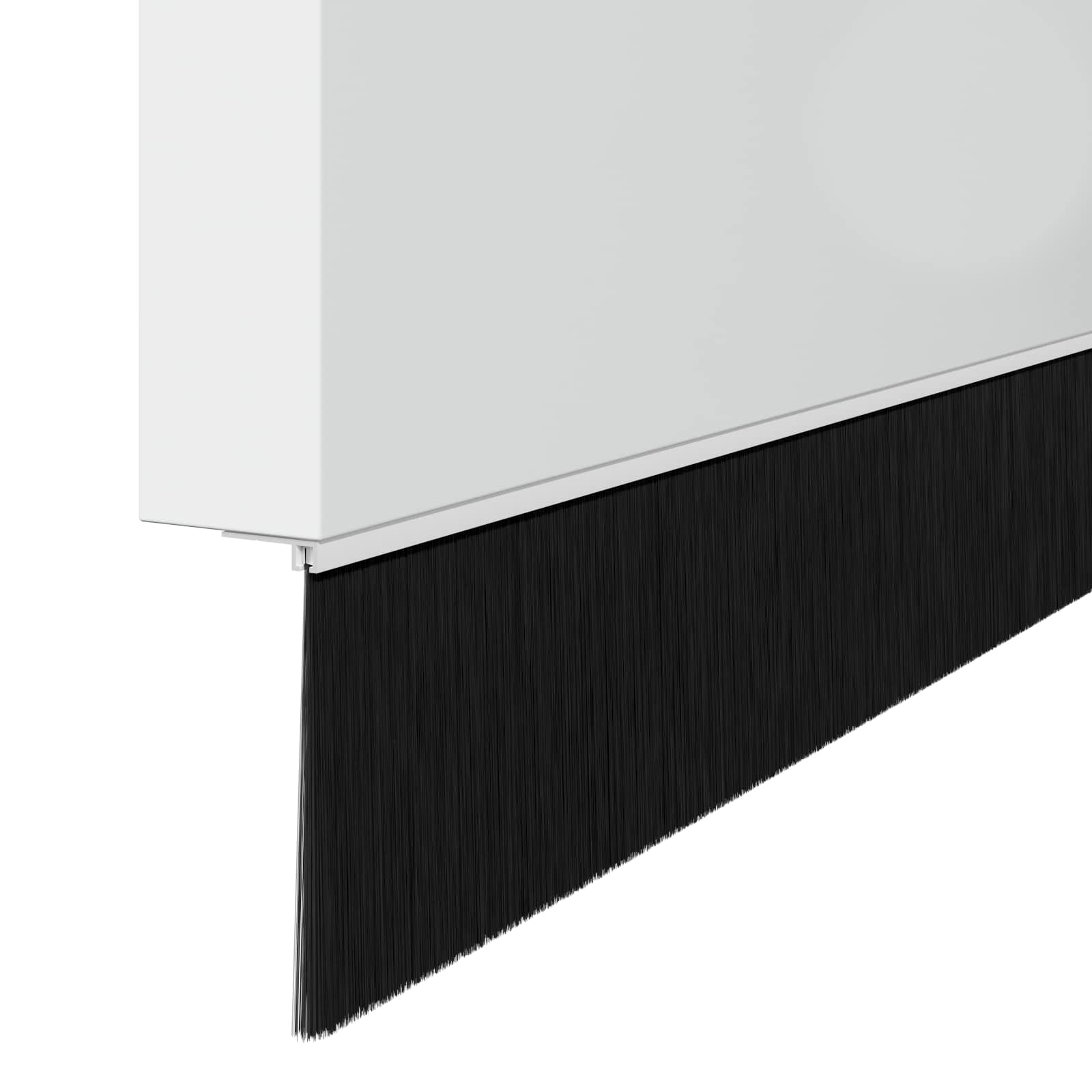 Kierteellinen Oven Harjasulku 2 Pcs Valkoinen 100 Cm