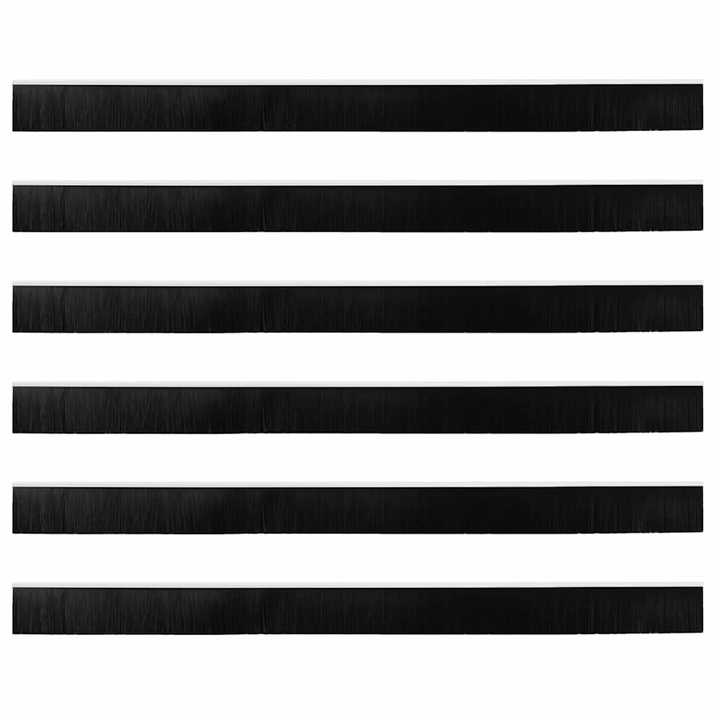 Kierteellinen Oven Harjasulku 6 Pcs Valkoinen 100 Cm