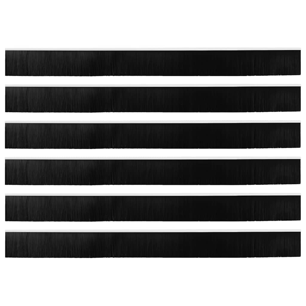 Kierteellinen Oven Harjasulku 6 Pcs Valkoinen 100 Cm