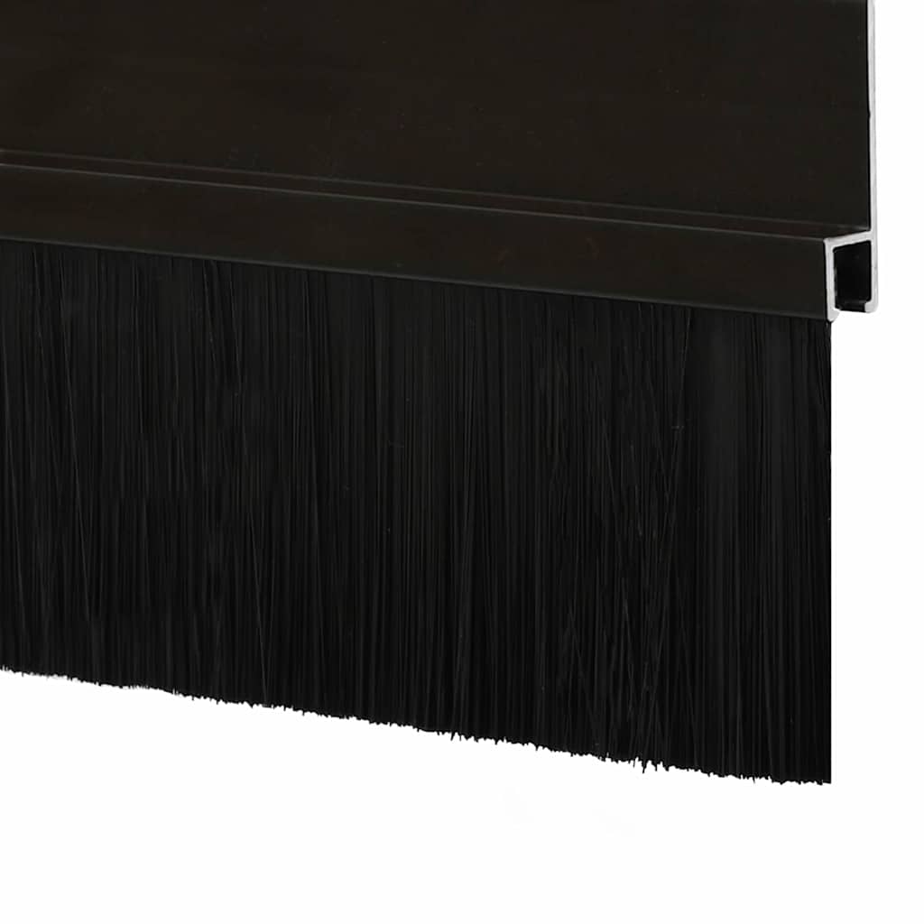 Itsekiinnittyvät Oven Harjatiivisteet 2 Pcs Musta 100 Cm