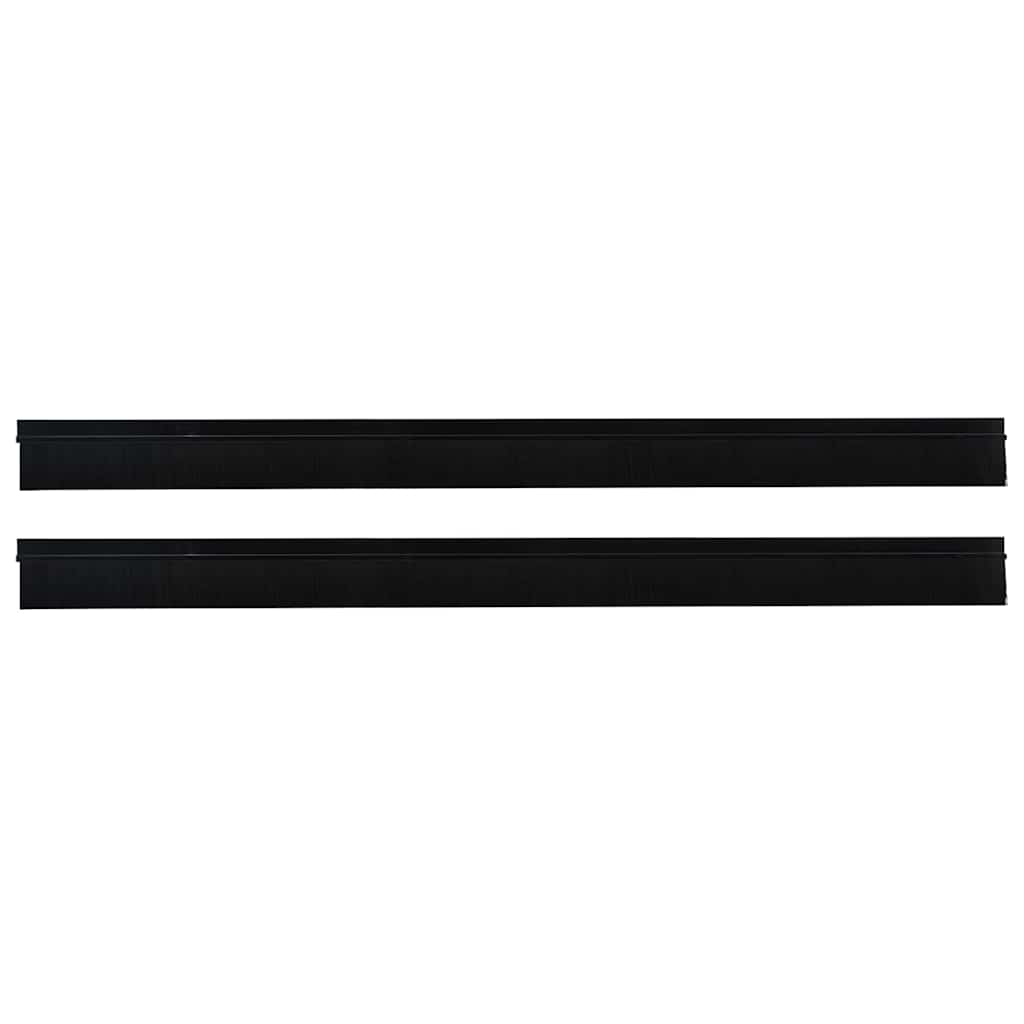 Itsekiinnittyvät Oven Harjatiivisteet 2 Pcs Musta 100 Cm