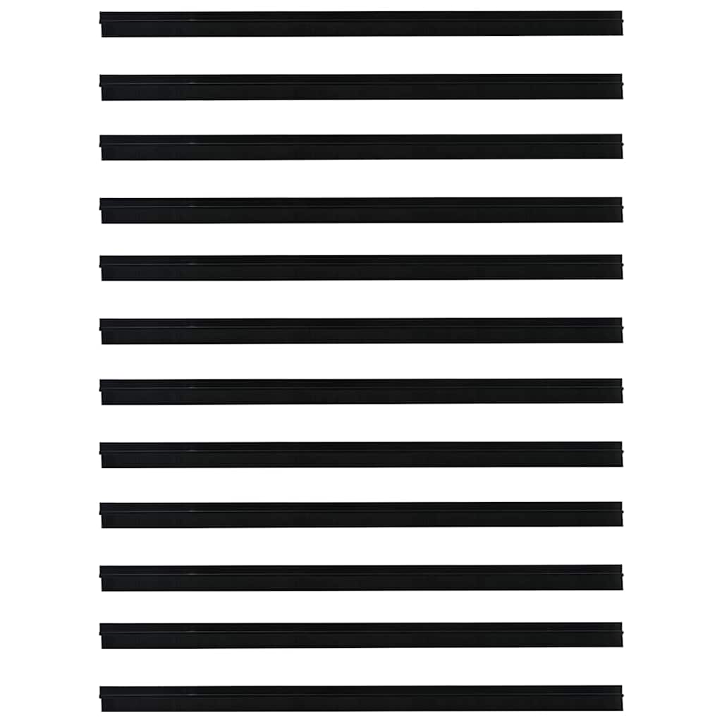 Itsekiinnittyvät Oven Harjatiivisteet 12 Pcs Musta 100 Cm